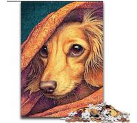 Puzzles pour Adolescents 1000 pièces Teckel, Chaque pièce est Unique - Jeu Familial Stimulant pour Les 14 Ans (Taille 50x75cm)