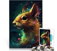 Puzzles pour Adolescents 1000 pièces Terre Mythique de l'écureuil Jeu Stimulant et Jeu Familial Cadeau d'anniversaire, Cadeaux 26x38cm