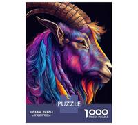 Puzzles pour Adolescents 1000 Pièces The Careful Capricorn Puzzle Jeu Familial Décoration Parfaite Cadeaux Uniques pour Anniversaire Et Noël 70x50cm/1000pcs