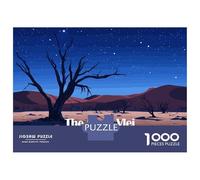 Puzzles pour Adolescents 1000 Pièces The Dead Vlei, Namibia at Night Puzzles pour Adolescents Jeu Familial pour Améliorer La Mémoire Cadeaux De Noël Et d'anniversaire 38x26cm/1000pcs