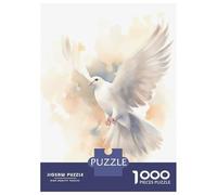 Puzzles pour Adolescents 1000 Pièces The Holy Spirit - Minimalist Watercolor Painting Puzzles pour Adolescents Jeux De Détente Course De Vitesse Activités Amusantes À La Maison 38x26cm/1000pcs