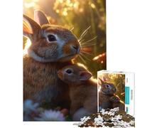 Puzzles pour Adolescents 1000 pièces Thème : Amour Maternel Stimule Le Cerveau Jeu de Construction et de Relaxation Convient aux 14 Ans et Plus (38x52cm)