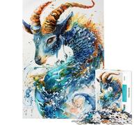 Puzzles pour Adolescents 1000 pièces thème Capricorne rêves et émotions Jeu Anti-Stress Analyse et logique pour stimuler Le Cerveau (38x26cm)