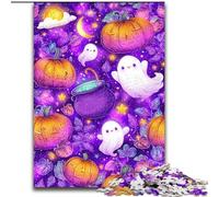 Puzzles pour Adolescents, 1000 pièces, thème Halloween, activité familiale, décoration d'intérieur Unique et Cadeaux pour Les 14 Ans et Plus (Taille 26x38cm)