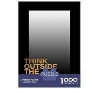 Puzzles pour Adolescents 1000 Pièces Think Outside The Box Puzzle Jeu Manuel pour S'amuser en Famille Cadeaux Uniques pour Anniversaire Et Noël 52x38cm/1000pcs