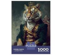Puzzles pour Adolescents 1000 Pièces Tiger Unrealism Puzzles pour Adultes - Décoration Murale - Jeu D'analyse Et De Logique - Cadeau Stimulant 70x50cm/1000pcs