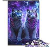 Puzzles pour Adolescents 1000 pièces Tigre éclair, Anti-Stress avec pièces entièrement emboîtables de Formes aléatoires pour Les Enfants de 14 Ans et Plus (Taille 26x38cm)