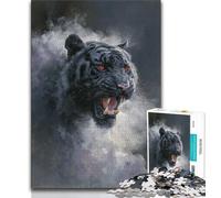 Puzzles pour Adolescents 1000 pièces Tigre Noir et Blanc, Jouets éducatifs, Jeux Anti-Stress, Collection d'artistes, Beaux-Arts (38x26cm)