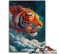 Puzzles pour Adolescents 1000 pièces Tigre Nuage Un Jeu éducatif Stimulant, Amusant et Humoristique pour Un Anniversaire 50x75cm