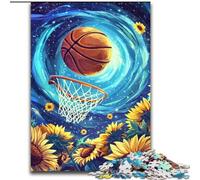 Puzzles pour Adolescents 1000 pièces, tir au Basket-Ball, Jouets Anti-Stress, décoration intérieure Unique et Cadeaux pour Les 14 Ans (Taille 50x75cm)