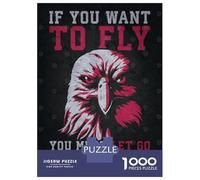 Puzzles pour Adolescents 1000 Pièces to Fly Eagle Motivation Puzzles pour Adultes, Jouets Anti-Stress, Décoration Murale, Cadeaux d'anniversaire Et Cadeaux Uniques 52x38cm/1000pcs