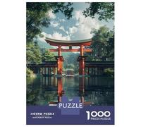 Puzzles pour Adolescents 1000 Pièces Torii Gate Japanese Puzzles pour Adultes Jeux Amusants pour S'amuser en Famille Idéal comme Cadeau 70x50cm/1000pcs