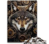 Puzzles pour Adolescents 1000 pièces Totem du Loup Jeu Familial Soulagement du Stress Défi Difficile Convient aux Couples 50x75cm