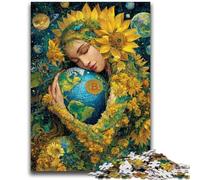 Puzzles pour Adolescents 1000 pièces Tournesol Fille Design Dynamique et Unique Expérience de Puzzle relaxante et stimulante 50x75cm