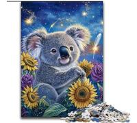 Puzzles pour Adolescents 1000 pièces Tournesol Koala, Anti-Stress, défi Difficile, Cadeaux du Père Noël Secret pour Les 14 Ans et Plus (Taille 50x75cm)