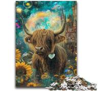 Puzzles pour Adolescents 1000 pièces Tournesol Yak Jeux éducatifs Décoration d'intérieur Collection d'artistes, Beaux-Arts 38x26cm