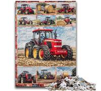 Puzzles pour Adolescents 1000 pièces Tracteur agricole Soulagement du Stress Défi Difficile À Offrir en Cadeau pour Toute la Famille 26x38cm