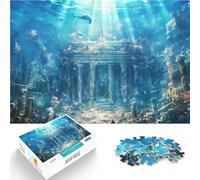 Puzzles pour Adolescents 1000 pièces Trésors perdus Séjour Anti-Stress pour Tuer Le Temps avec Affiche et Feuille de Questions correspondantes 38x26cm