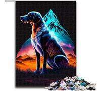 Puzzles pour Adolescents 1000 pièces Un Chien Labrador coloré, Jouets de Divertissement Familial, idéal comme Cadeau pour Toute la Famille à partir de 14 Ans (Taille 50x75cm)