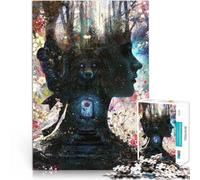 Puzzles pour Adolescents 1000 pièces Un Conte Aussi Vieux Que Le Temps Jouets de Jeu Convient pour la décoration de Bureau 38x26cm
