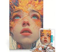 Puzzles pour Adolescents 1000 pièces Un Esprit Ouvert, Jeux en Famille, Assemblage de Motifs, renforce Les Liens d'amour Entre Les Couples 50x75cm