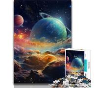 Puzzles pour Adolescents 1000 pièces Univers coloré, Jouets éducatifs, Jeux Anti-Stress, Collection d'artistes, Beaux-Arts (75x50cm)
