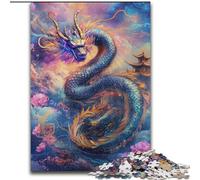 Puzzles pour Adolescents 1000 pièces Univers Dragon Chinois, Anti-Stress avec pièces de Formes aléatoires entièrement emboîtables, pour Les Enfants de 14 Ans et Plus (Taille 50x75cm)