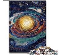 Puzzles pour Adolescents 1000 pièces Univers Galaxie, Jeu Stimulant et Jeu Familial avec des pièces entièrement emboîtables de Formes aléatoires 50x75cm