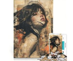 Puzzles pour Adolescents 1000 pièces Urban Whispers Impossible Game Décoration d'intérieur Collection d'artistes Beaux-Arts 38x52cm