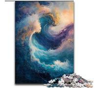 Puzzles pour Adolescents 1000 pièces Vagues Jeux éducatifs Jeu éducatif pour Anniversaire, Noël pour et 14 Ans (Taille 26x38cm)