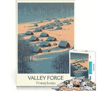 Puzzles pour Adolescents 1000 pièces Valley Forge, PA Affiche, Jeux éducatifs, Décoration Parfaite, Collection d'artistes, Beaux-Arts 38x26cm