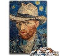 Puzzles pour Adolescents 1000 pièces Van Gogh Ciel Nocturne Jouets éducatifs Jeux familiaux Stimuler l'amour Entre Couples 50x75cm