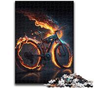 Puzzles pour Adolescents 1000 pièces Vélos avec feu 1000 pièces pour Adolescents, Staycation Kill Time avec des pièces entièrement emboîtables de Formes aléatoires (38x26cm)