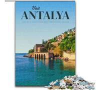 Puzzles pour Adolescents 1000 pièces Visitez Antalya Jeux éducatifs Décoration de la Maison Idéal comme Cadeau pour Toute la Famille (50x75cm) 1000 pièces
