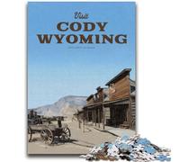 Puzzles pour Adolescents 1000 pièces Visitez Cody Wyoming Jeu éducatif Familial Décoration Murale Cadeaux d'anniversaire et de Noël Uniques (Taille 50x75cm)