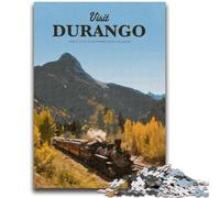 Puzzles pour Adolescents 1000 pièces Visitez Durango Jeu éducatif Familial Décoration Murale Cadeaux d'anniversaire et de Noël Uniques (Taille 50x75cm)