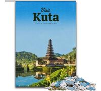 Puzzles pour Adolescents 1000 pièces Visitez Kuta, l'apprentissage éducatif est idéal comme Cadeau pour Toute la Famille 26x38cm