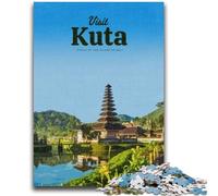 Puzzles pour Adolescents 1000 pièces Visitez Kuta Un Jeu éducatif Difficile à réaliser, Amusant et Humoristique pour Un Anniversaire (Taille 38x26cm)
