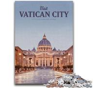 Puzzles pour Adolescents 1000 pièces Visitez la Cité du Vatican pour Les 14 Ans et Plus Cadeaux intéressants pour la réduction du Stress pour Les Amis et la Famille (Taille 38x26cm)