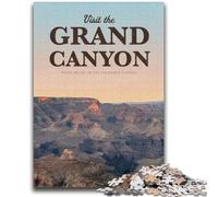 Puzzles pour Adolescents 1000 pièces Visitez Le Grand Canyon, Puzzle de 1000 pièces, Anti-Stress, séjour, Tuer Le Temps, liste de souhaits avec Le Père Noël (26x38cm)