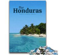 Puzzles pour Adolescents 1000 pièces Visitez Le Honduras 1000 pièces, décoration Murale Artistique et idée Cadeau d'anniversaire pour Amis, Bureau à Domicile (50x75cm)