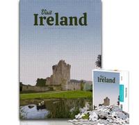 Puzzles pour Adolescents 1000 pièces, Visitez l'Irlande, Jouets de Divertissement Familial, idéal comme Cadeau pour Toute la Famille (75x50cm)