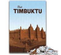 Puzzles pour Adolescents 1000 pièces Visitez Tombouctou pour Les 14 Ans et Plus Défi éducatif Activités Amusantes à la Maison, Cadeaux d'anniversaire, Cadeaux de Voyage (Taille 50x75cm)