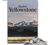 Puzzles pour Adolescents 1000 pièces Visitez Yellowstone, Un Cadeau éducatif idéal pour Toute la Famille 50x75cm