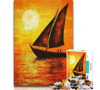 Puzzles pour Adolescents 1000 pièces Voilier Africain, Aide Le Cerveau à exercer des Jouets addictifs pour cultiver la Patience Décoration Parfaite 38x26cm