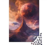 Puzzles pour Adolescents 1000 Pièces Volcanic Planet Fiery Landscape Puzzles pour Adolescents - Défi Difficile - Entraînez Votre Cerveau Et Vos Mains - Casse-tête - Jeux en Famille 38x26cm/1000pcs