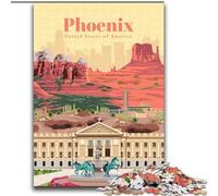 Puzzles pour Adolescents 1000 pièces Voyage à Phoenix Difficile à compléter mais Amusant et Humoristique Anniversaire et Cadeaux Uniques (38x52cm) 1000pcs