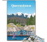 Puzzles pour Adolescents 1000 pièces Voyage à Queenstown Jeu Familial Anti-Stress Défi Difficile Collection d'artistes, Beaux-Arts (26x38cm) 1000pcs