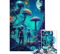 Puzzles pour Adolescents 1000 pièces Voyage au-delà des étoiles Activités Amusantes à la Maison Course de Vitesse Manuelle Jeux familiaux pour Les 14 Ans et Plus (50x75cm)