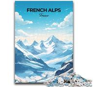Puzzles pour Adolescents, 1000 pièces, Voyage dans Les Alpes françaises, Jouet éducatif Anti-Stress, Interaction Parent-Enfant, pour Les Adolescents de 14 Ans et Plus (Taille 50x70cm)